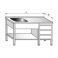 Umývací stôl jednodrezový s pracovnou plochou, rozmery (šxhxv) 1200 x 600 x 900 mm, policou a zásuvkovým boxom