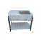 Stôl umývací nerezový jednodrezový s plochou a policou, rozmer vonkajší (šxhxv): 1000 x 600 x 900 mm, rozmer drezu (šxhxv): 400 x 400 x 250 mm