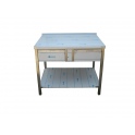 Pracovný nerezový stôl (2x šuplík, 1x polica), rozmer (šxhxv)): 1600 x 800 x 900 mm