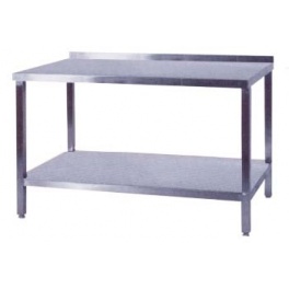 Pracovný stôl nerezový s policou, rozmer (šxhxv): 1000 x 600 x 900 mm