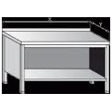 Pracovný nerezový stôl oplechovaný s policou (pult), rozmer (šxhxv): 1500 x 600 x 900 mm