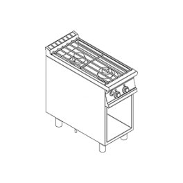 Plynový sporák vodný PCA-94G RM GASTRO 2 zóny