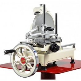 Nářezový stroj mechanický Retro Flywheel 250/14 červený, krájení prosciutto
