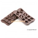 Forma na čokoládu silikonová EasyChoc 15x sovičky