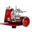 Nářezový stroj mechanický Retro Flywheel 250/14 červený, krájení prosciutto