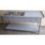 Stôl umývací nerezový dvojdrezový s plochou a policou, rozmer (šxhv): 1600 x 700 x 900 mm (drez 500 x 500 x 250 mm)