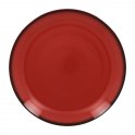Tanier plytký červený pr. 24 cm