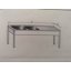 Stôl umývací nerezový dvojdrezový s pracovnou plochou, rozmer (šxhxv): 1600 x 600 x 900 mm (drez 400 x 400 x 250 mm)