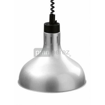 Infra lampa závesná - hliník (Ø 29 cm)