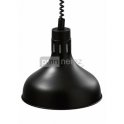 Infra lampa závesná - čierna (Ø 29 cm)
