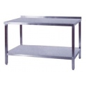Pracovný stôl nerezový s policou, rozmer (šxhxv): 800 x 600 x 900 mm