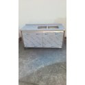 Stôl umývací nerezový dvojdrezový s plochou, skriňový, rozmer vonkajší: 1800 x 700 x 900 mm (drez 400 x 400 x 250 mm)