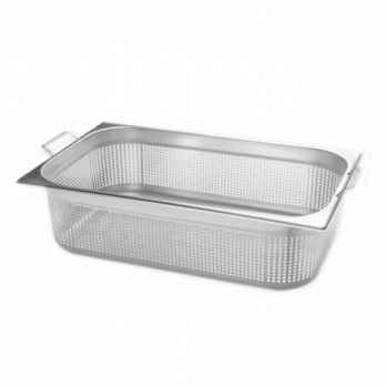 Gastronádoba nerezová GN 1/2 dierovaná s úchytmi 325 x 265 mm, hĺbka: 100 mm VL-12100 PU